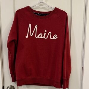 Vacationland Red Maine Rope Sweatshirt